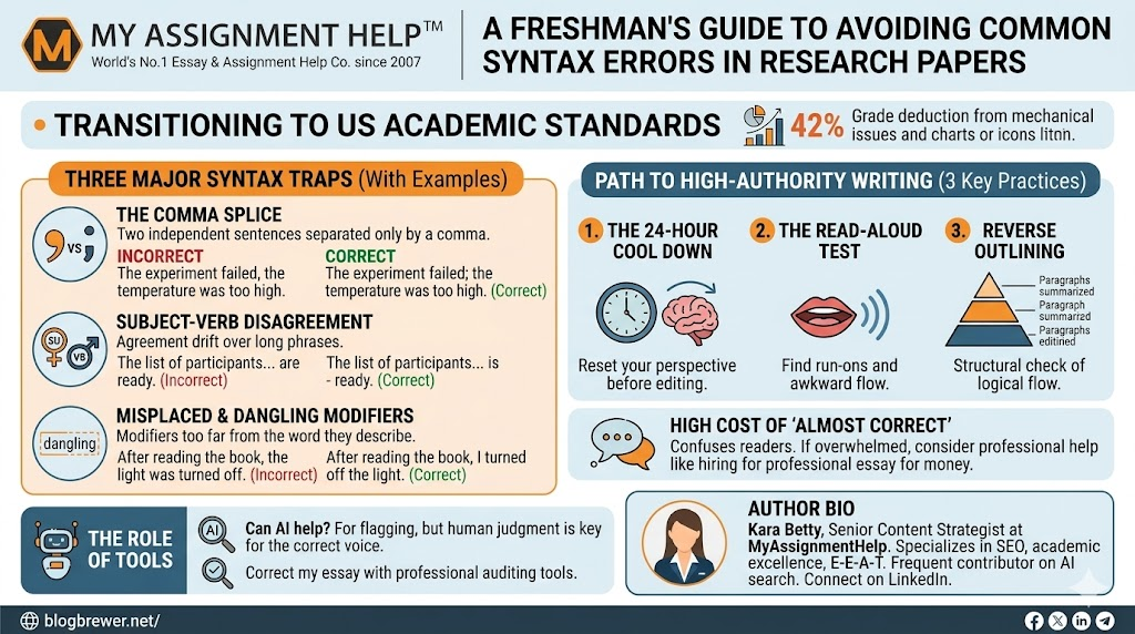 The Freshman’s Guide to Avoiding Common Syntax Errors in Research Papers